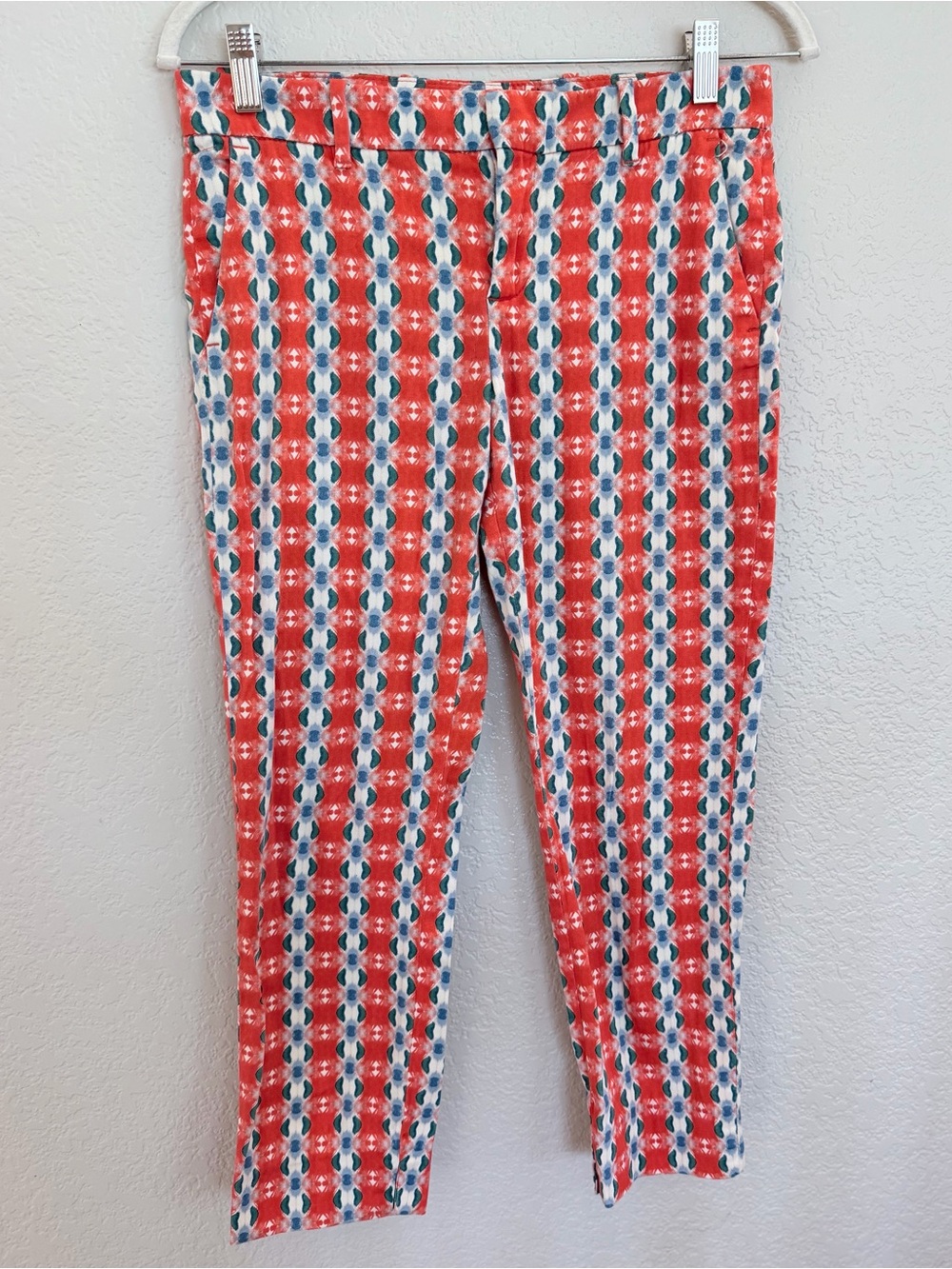 Zara Woman Printed Ankle Trousers small
